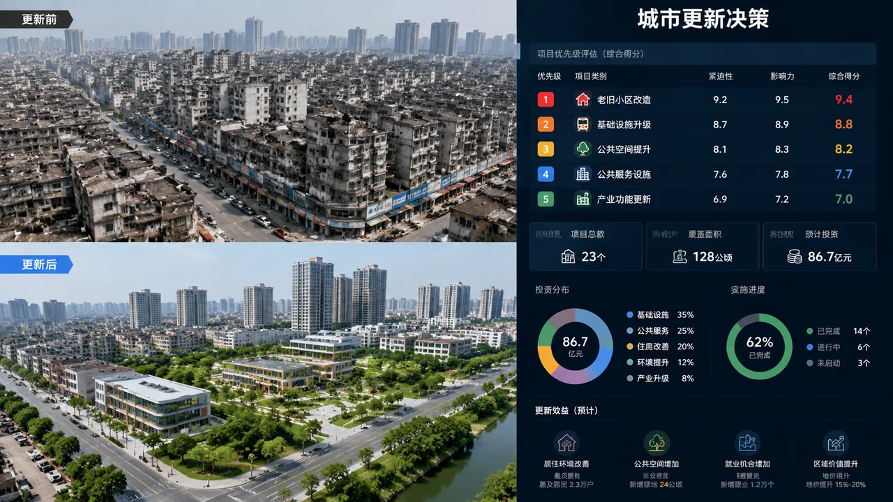 城市更新决策可视化界面