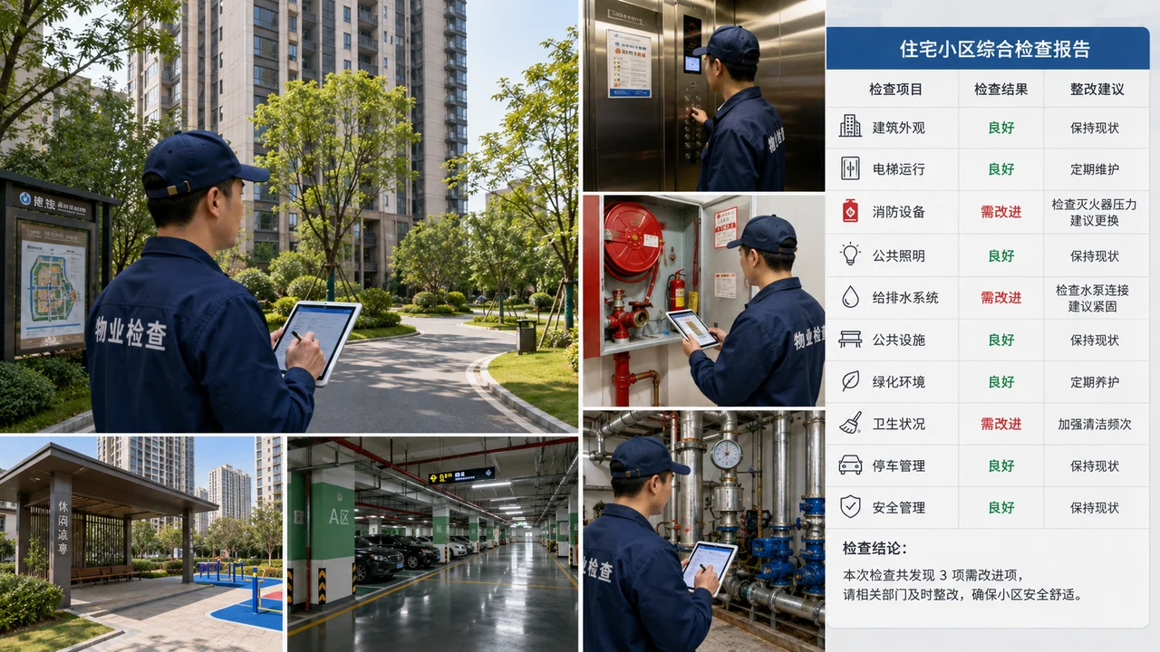 住房小区体检示意图