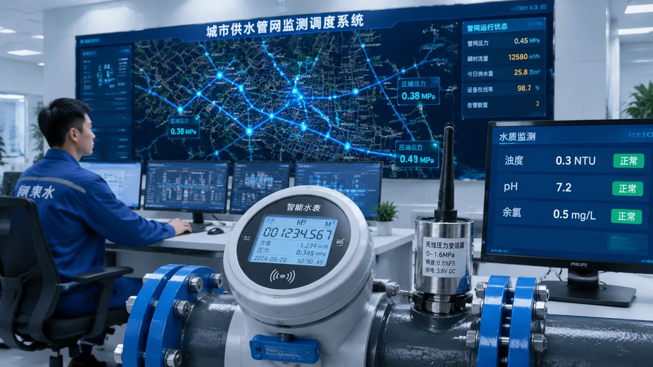 供水管网监测示意图