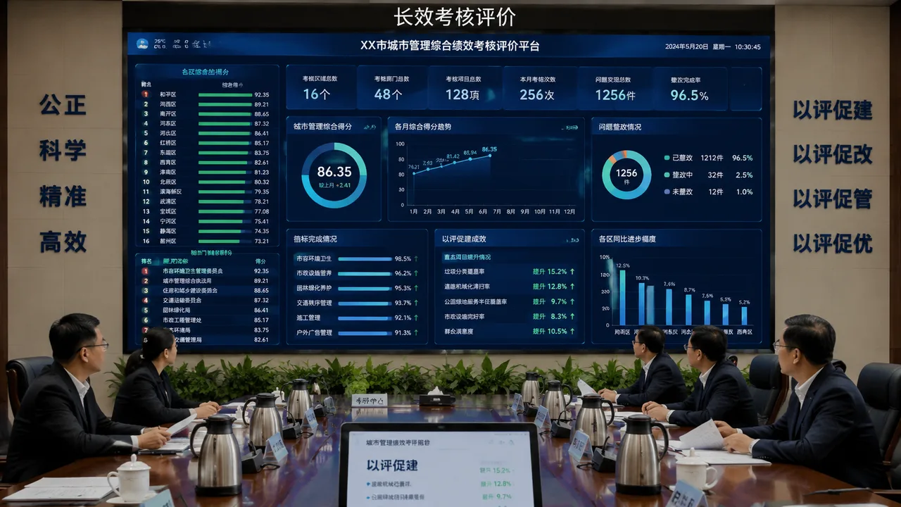 长效考核评价可视化界面