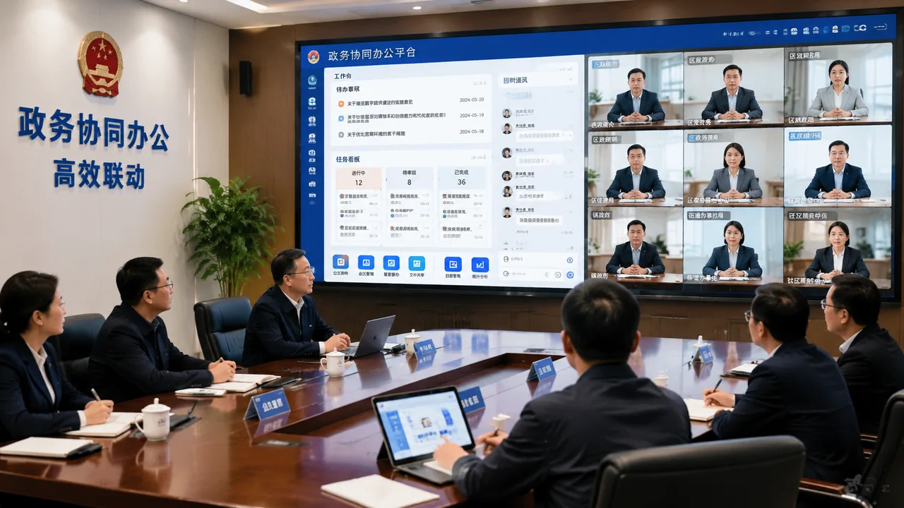 政务协同办公可视化界面