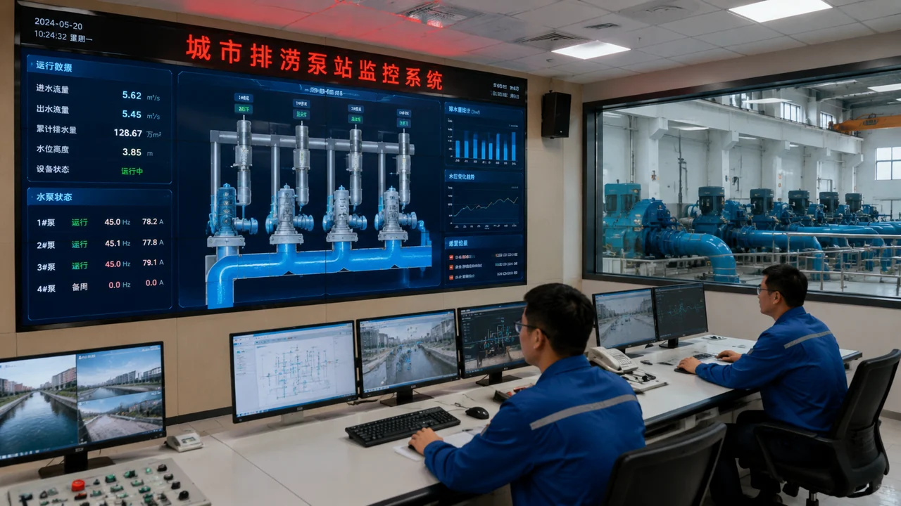 泵站远程监控示意图