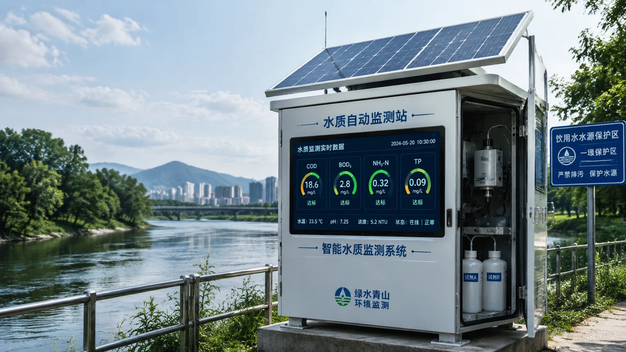 排水水质监测示意图