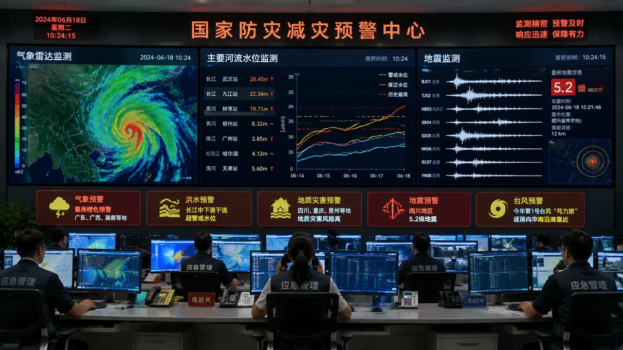 灾害精准预警可视化界面