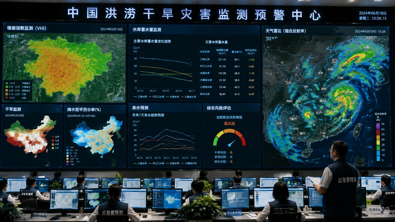 水旱灾害防御可视化界面