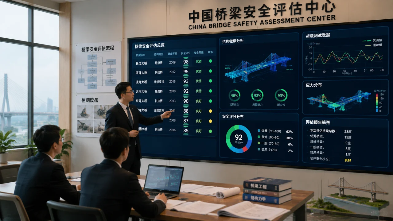 桥梁安全评估示意图