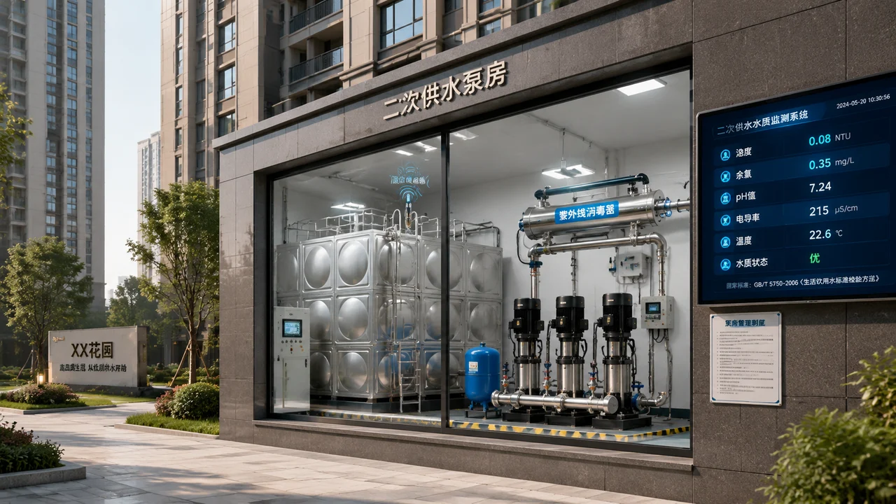 二次供水管理示意图